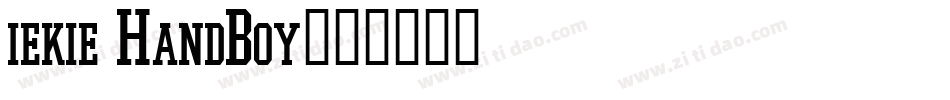 iekie HandBoy字体转换